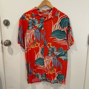 Damipow Hawaiian Shirts for Men, Short Sleeve Aloha Beach
Shirt, Large